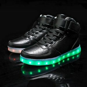 LED Light High Top Sports Shoes